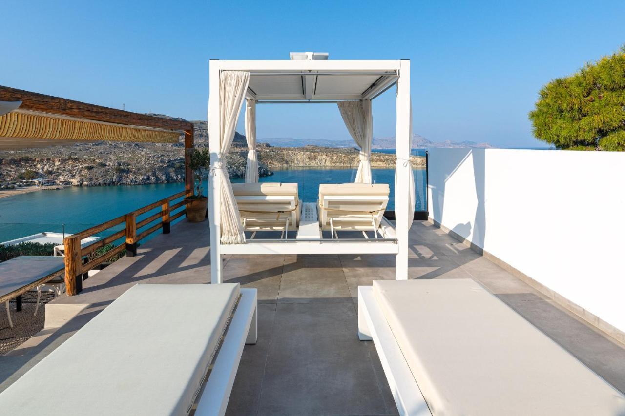 Lindos Shore Summer House With Jacuzzi And Sea View !!! Exteriér fotografie